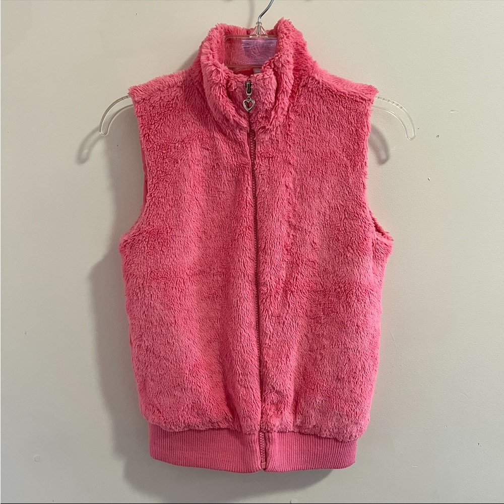 Girl’s Fluffy Pink Vest